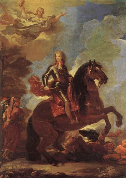 Luca Giordano Equestrian Portrait of Charles II China oil painting art